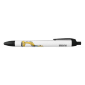 Cartoon van Crawler-graafmachine Zwarte Inkt Pen (Bovenkant)