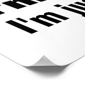 Cartoon van Cute en Lazy Panda Poster (Hoek)