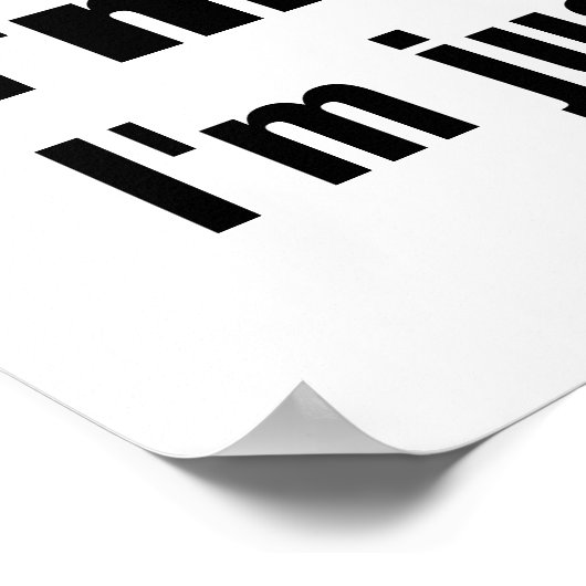 Cartoon van Cute en Lazy Panda Poster (Hoek)