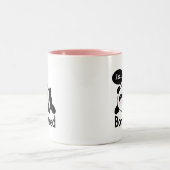 Cartoon van Cute Sleeping Panda Tweekleurige Koffiemok (Center)