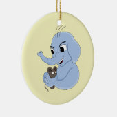 Cartoon van de acute olifant keramisch ornament (Rechts)