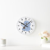 Cartoon van de acute olifant ronde klok (Huis)