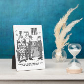 Cartoon van de defecte elektrische stoel - Funny Fotoplaat (Zijkant)