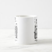 Cartoon van de defecte elektrische stoel - Funny Koffiemok (Center)