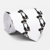 Cartoon van de grote Zwitserse berghond Stropdas (Opgerold)