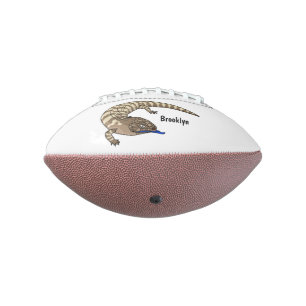 Cartoon van de hagedis american football