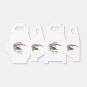 Cartoon van de hagedis bedankdoosjes (Uitgevouwen)