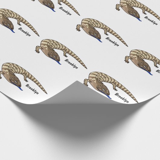 Cartoon van de hagedis cadeaupapier (Hoek)