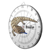 Cartoon van de hagedis dartbord (Voorkant Rechts)