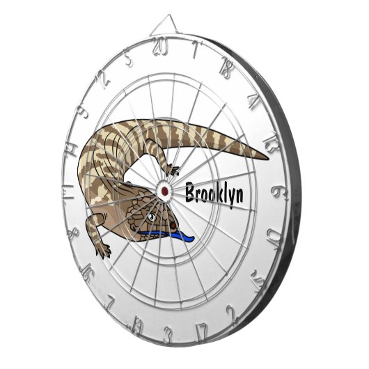 Cartoon van de hagedis dartbord (Voorkant Rechts)