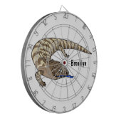 Cartoon van de hagedis dartbord (Voorkant Links)