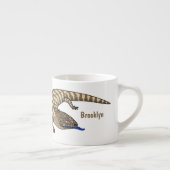 Cartoon van de hagedis espresso kop (Rechts)