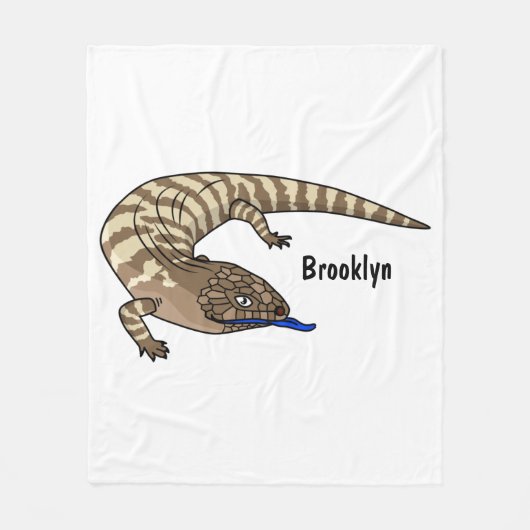 Cartoon van de hagedis fleece deken (Voorkant)