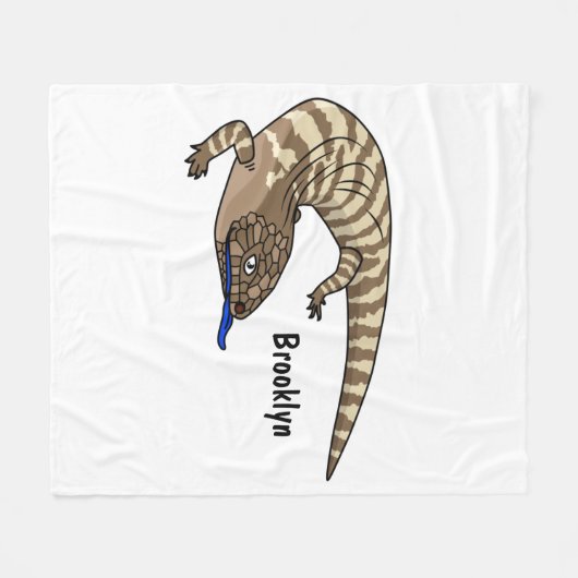 Cartoon van de hagedis fleece deken (Voorkant (Horizontaal))