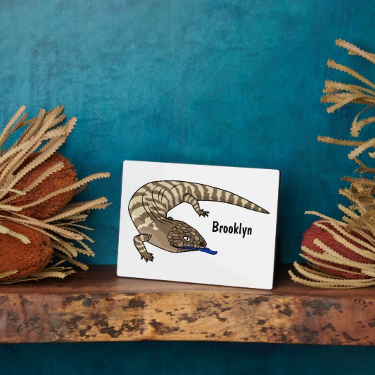 Cartoon van de hagedis fotoplaat (Zijkant)