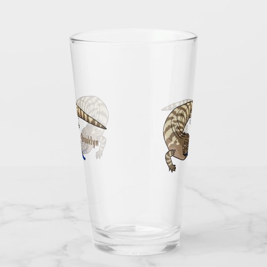 Cartoon van de hagedis glas (Rechts)