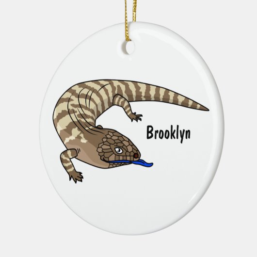 Cartoon van de hagedis keramisch ornament (Links)