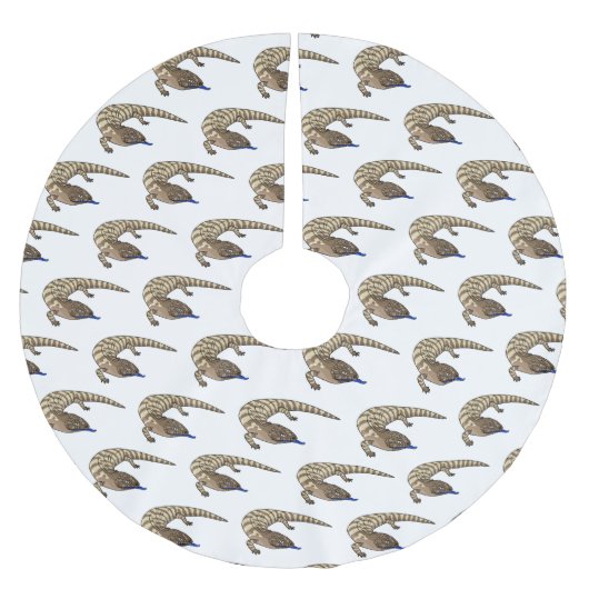 Cartoon van de hagedis kerstboom rok (Voorkant)