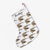 Cartoon van de hagedis kleine kerstsok (Achterkant (Hangend))