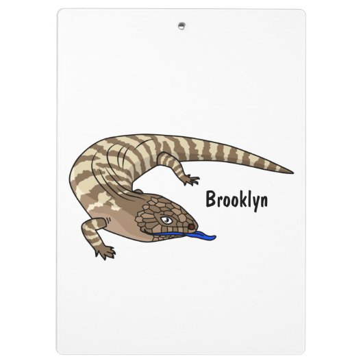 Cartoon van de hagedis klembord (Achterkant)