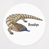 Cartoon van de hagedis labels (Design 1)