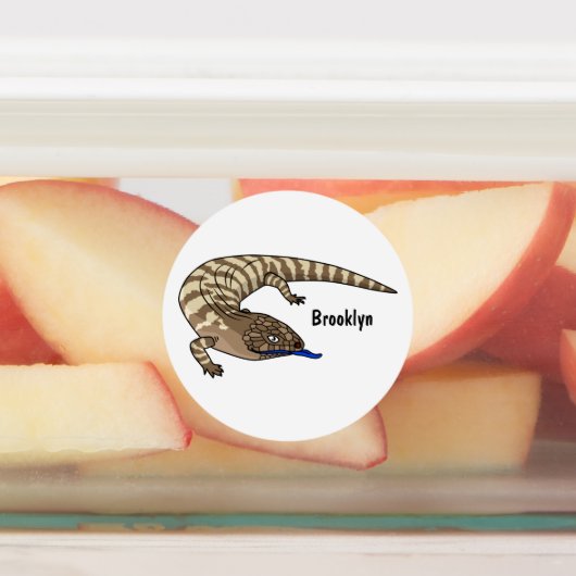 Cartoon van de hagedis labels (Aangebracht)