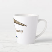 Cartoon van de hagedis latte mok (Rechts)