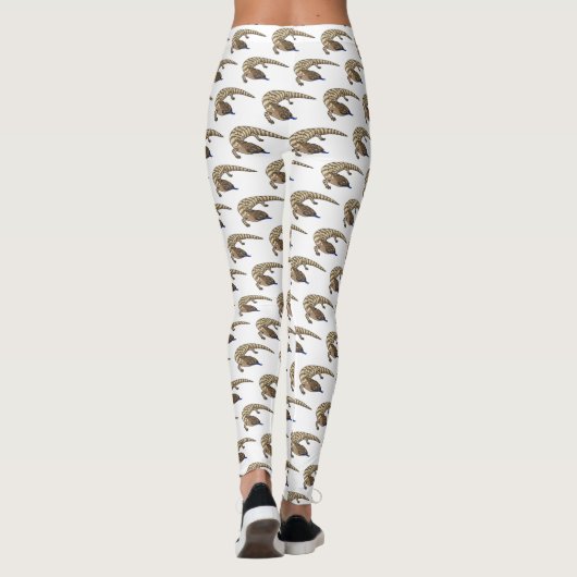 Cartoon van de hagedis leggings (Achterkant)