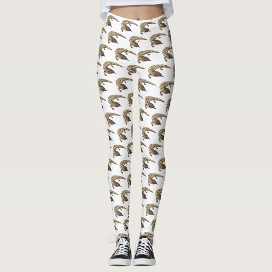 Cartoon van de hagedis leggings (Voorkant)