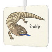 Cartoon van de hagedis luchtverfrisser (Links)