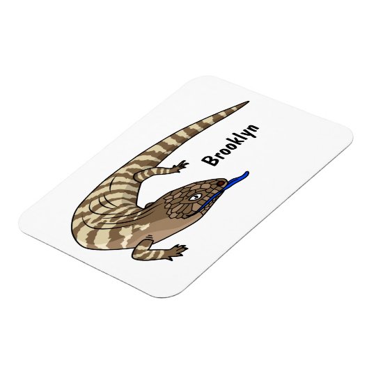 Cartoon van de hagedis magneet (Linkerzijde)