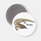 Cartoon van de hagedis magneet (Voorkant / Achterkant)