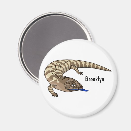 Cartoon van de hagedis magneet (Voorkant / Achterkant)