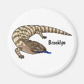 Cartoon van de hagedis magneet (Voorkant)