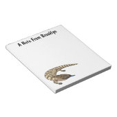 Cartoon van de hagedis notitieblok (Schuin)