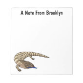 Cartoon van de hagedis notitieblok (Voorkant)