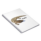 Cartoon van de hagedis notitieboek (Rechterzijde)