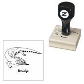 Cartoon van de hagedis rubberstempel (Gestempeld)