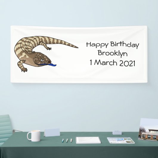 Cartoon van de hagedis spandoek (Beurs)