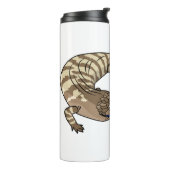 Cartoon van de hagedis thermosbeker (Gedraaid links)