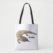 Cartoon van de hagedis tote bag (Voorkant)