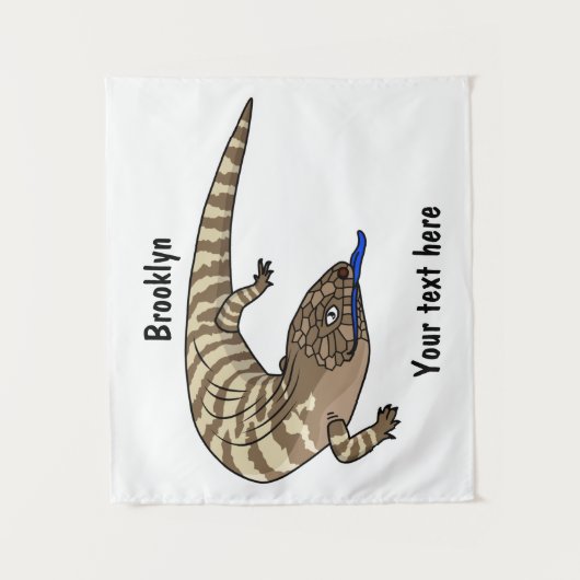 Cartoon van de hagedis wandkleed (Voorkant)