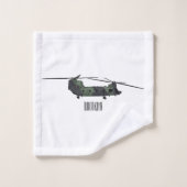 Cartoon van de helikopter van het Chinese leger Bad Handdoek (Wasdoekje)