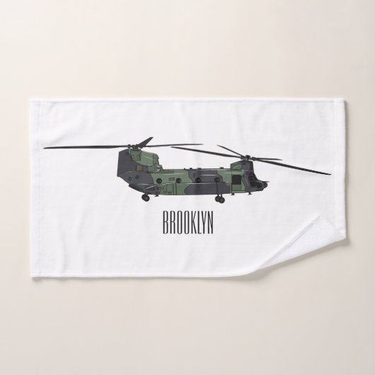 Cartoon van de helikopter van het Chinese leger Bad Handdoek (Handdoek)