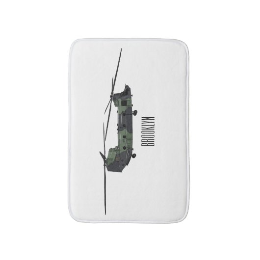 Cartoon van de helikopter van het Chinese leger Badmat (Voorkant Verticaal)