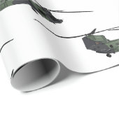 Cartoon van de helikopter van het Chinese leger Cadeaupapier (Rol Hoek)