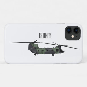 Cartoon van de helikopter van het Chinese leger Case-Mate iPhone Case
