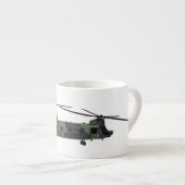 Cartoon van de helikopter van het Chinese leger Espresso Kop (Voorkant rechts)