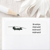 Cartoon van de helikopter van het Chinese leger Etiket (Insitu)