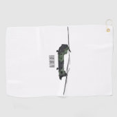 Cartoon van de helikopter van het Chinese leger Golfhanddoek (Horizontaal)